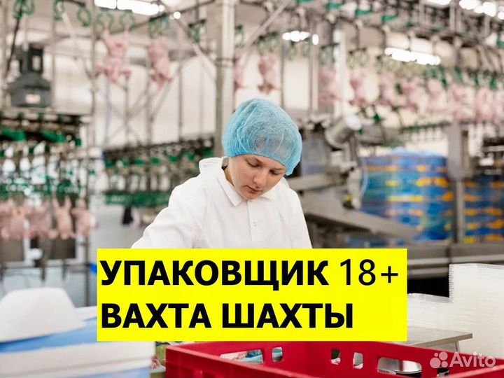 Вахта упаковщик мяса индейки / Шахты
