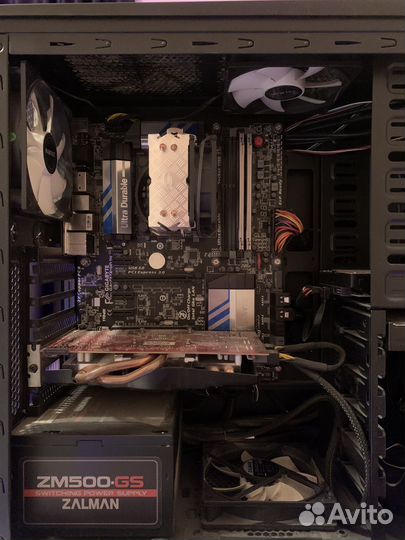 Компьютер пк системный блок монитор клавиатура