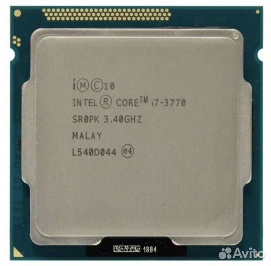 Процессор Intel core i7 3770s