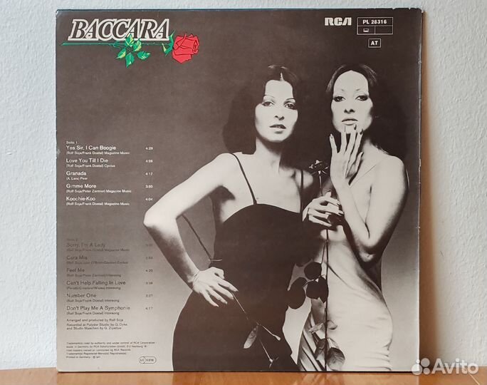 Baccara – Baccara (винил, LP), 1977