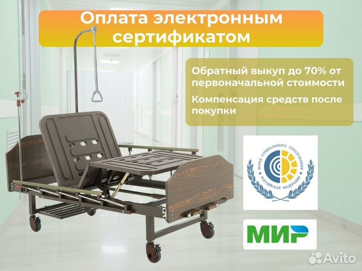 Медицинская кровать функциональная