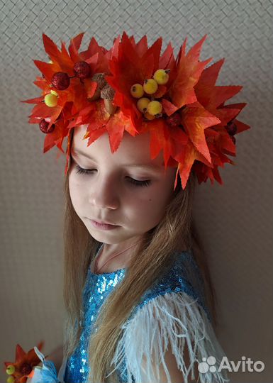Осенний венок на голову