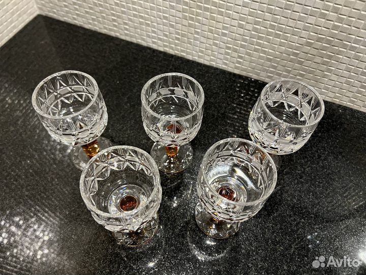 Фужеры хрустальные СССР Олимпиада 80