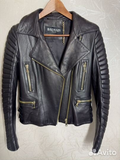 Кожаная куртка размер XS