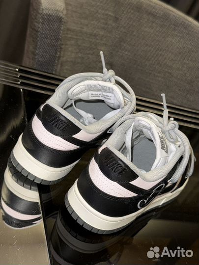 Женские кроссовки nike dunk LOW black white