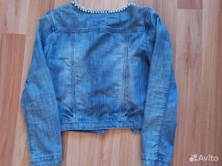 Джинсовая куртка размер 46
