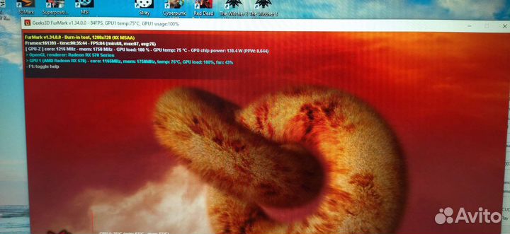 Видеокарта asus RX470 4G