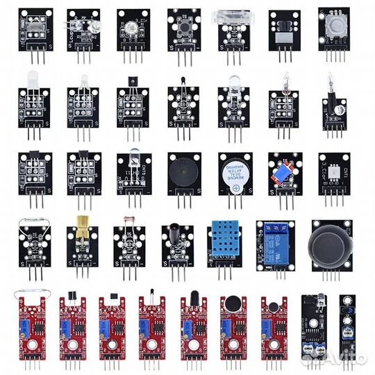 Набор датчиков 37 штук для Arduino, Raspberry Pi