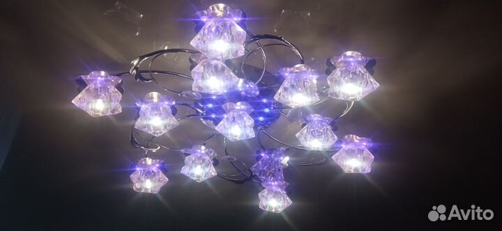 Люстра потолочная светодиодная с пультом