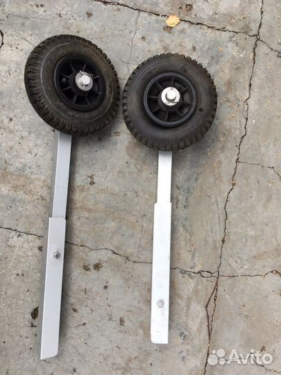 Транцевые колёса на лодку пвх