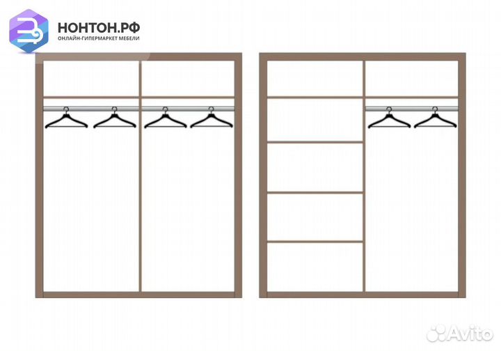 Шкаф Лючия 4-дверный кейптаун
