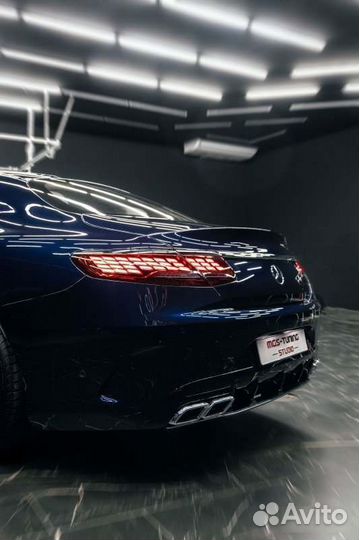 Диффузор + насадки стиль S63 AMG S-coupe C217