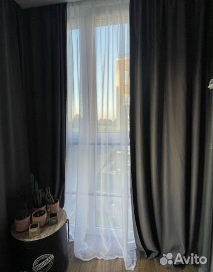 Шторы новые блэкаут комплект 4м (2шт по 2м)