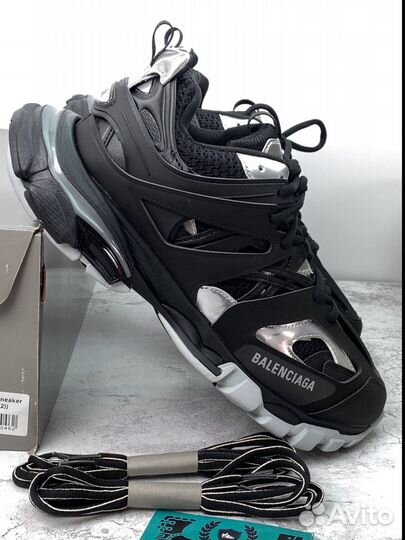 Кроссовки Balenciaga Track Sneaker Black Silver