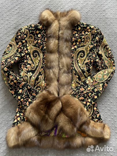 Жакет из кашемира с соболем 44-46