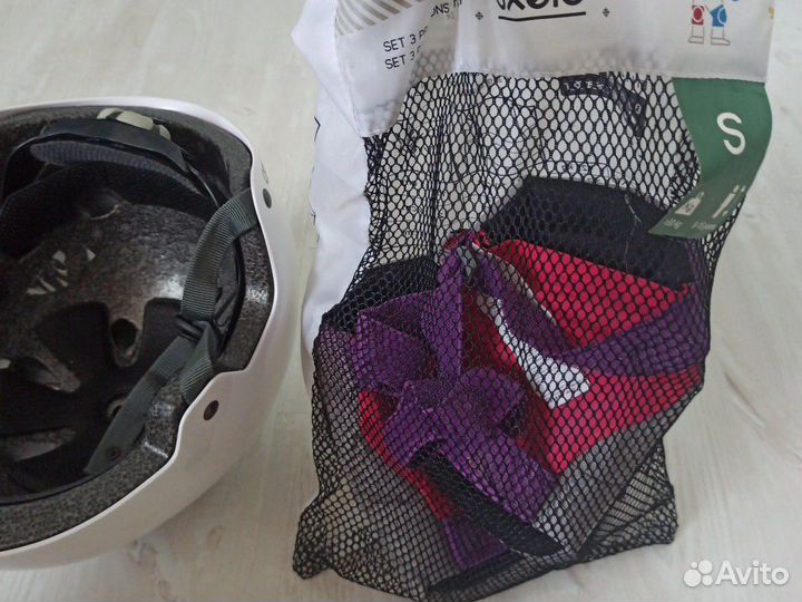 Шлем и защита на колени