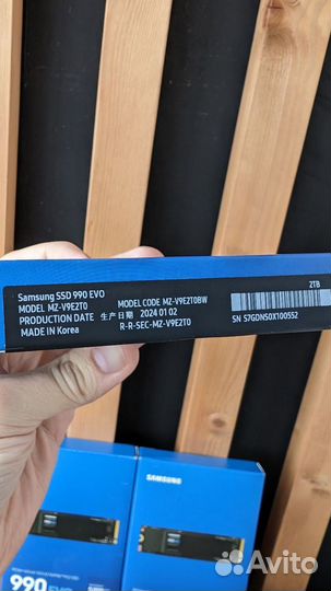 2TB Samsung 990 EVO SSD новый