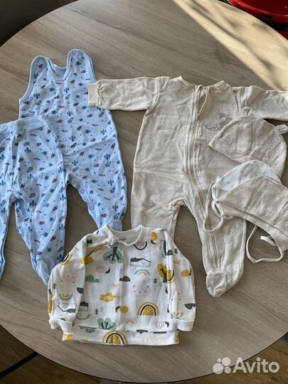 Много вещей пакетом 62-68-74 размер