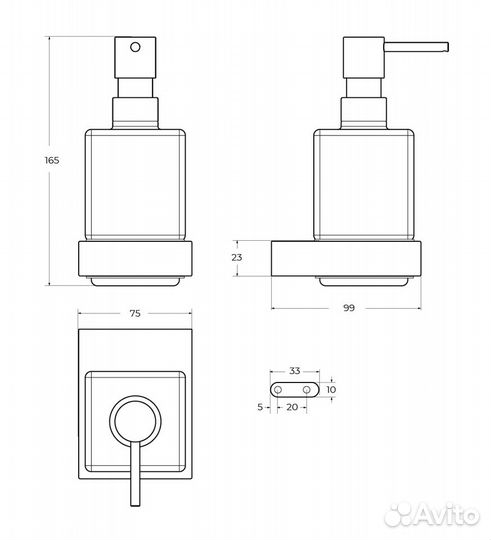 Cezares slider-sois-V-01 Дозатор