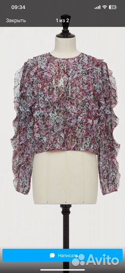Блуза hm giambattista