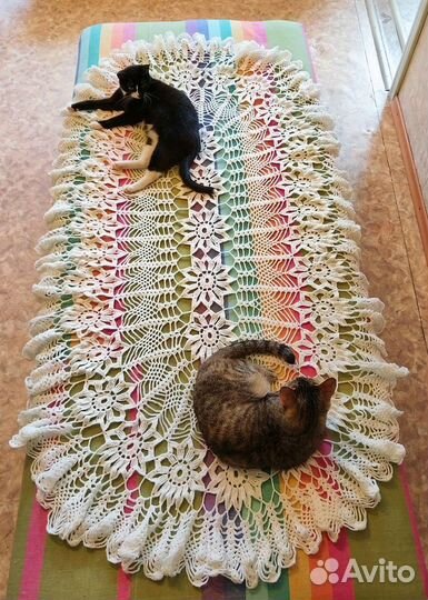 Скатерть вязанная крючком