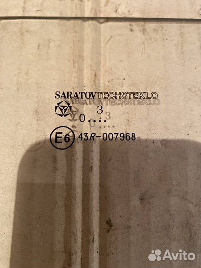 Стекло двери заднее левое LADA 2114