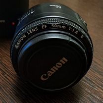 Объектив canon lens ef 50mm 1:1.8