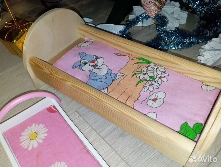 Мебель кукольная, деревянная