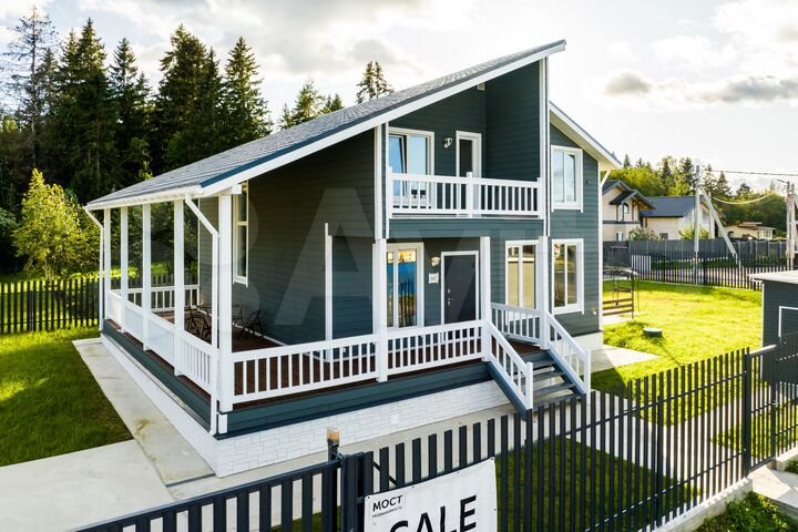 Коттедж 194 м² на участке 10 сот.