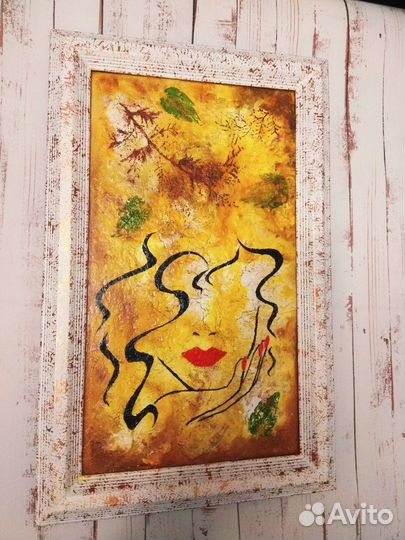 Картина осень - ручная работа