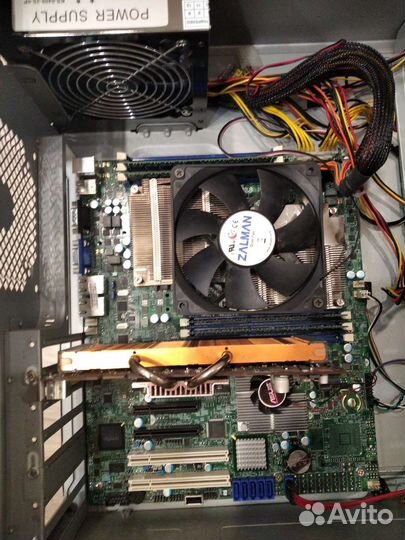 Сист блок supermicro 2cpu*4ядра 16GB ram, ssd 120