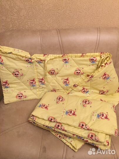 Одеяло,бортики на детскую кроватку