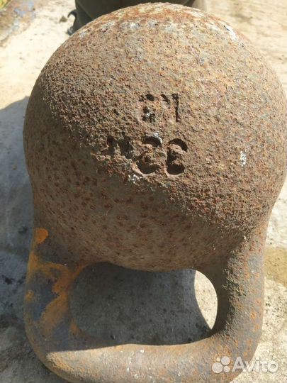 Гиря 32 кг СССР