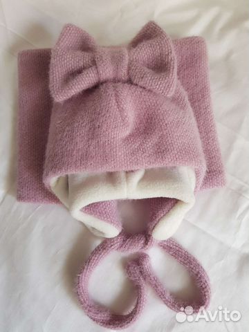 Шапочка и снуд для девочки еврозима