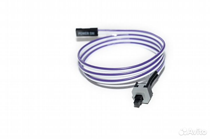 Кнопка включения компьютера с кабелем