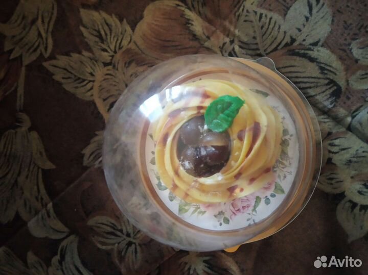 Мыло ручной работы в форме пирожного