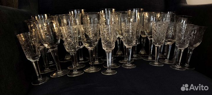 Фужеры/бокалы/рюмки Франция, СССР, лзхс