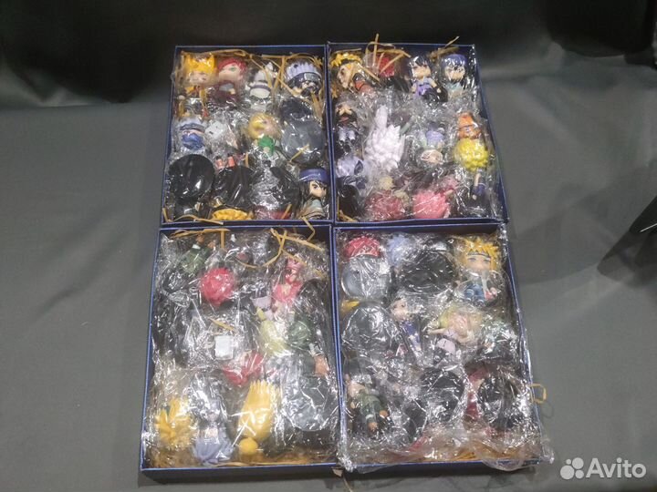 Подарочный набор с аниме фигурками наруто