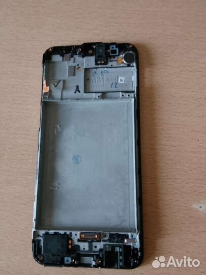 Дисплей в рамке на Samsung m31 с дефектом
