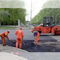 Асфальтирование, укладка асфальта, ямочный ремонт