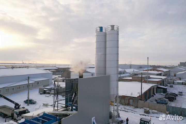 Бетонный завод Комета в зимнем варианте