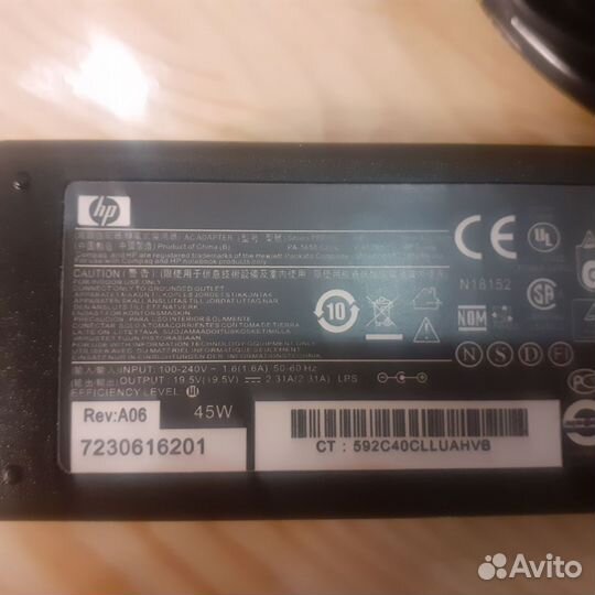 Блок питания (сетевой адаптер) для ноутбука HP 19