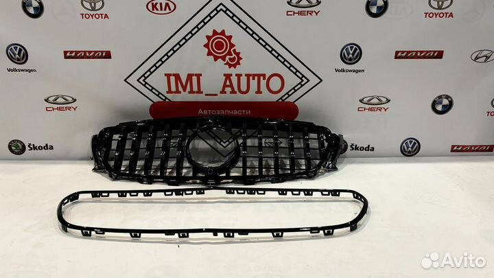 Решетка радиатора+ободок Мерседес Е W213 GT