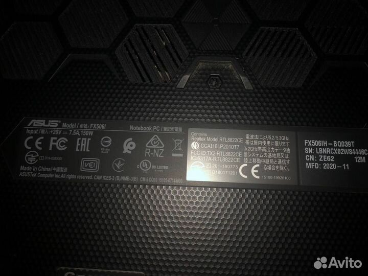 Продам игровой ноутбук asus TUF Gaming A15 FA506IH