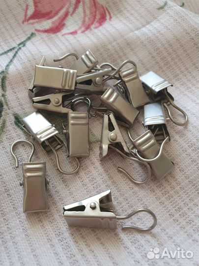 Летняя ткань штора + крючки