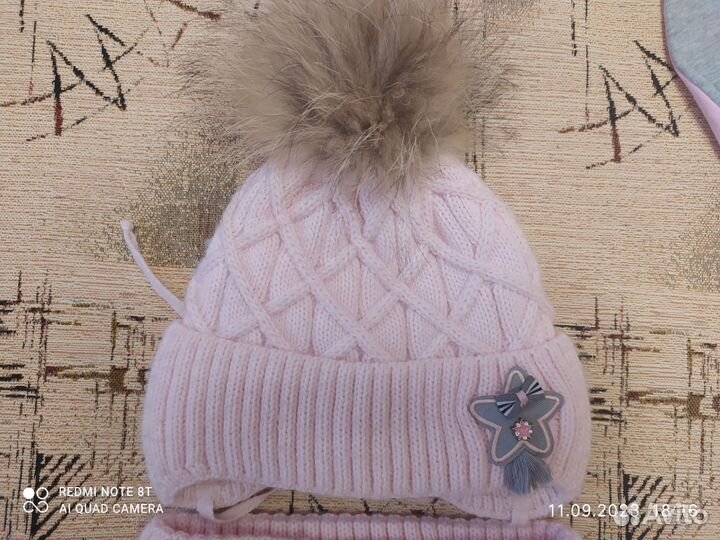 Комплект шапка, снуд