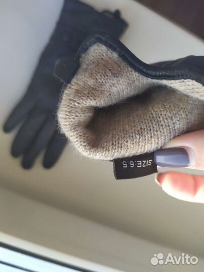 Перчатки кожаные женские новые