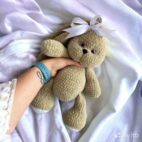 Плюшевый заяц ручной работы