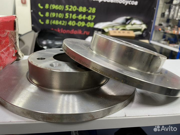 Тормозные диски передние 08.2958.14 рено 19 клио