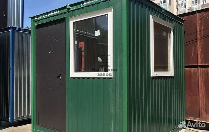 Блок контейнер утепленный в комплекте с электрикой